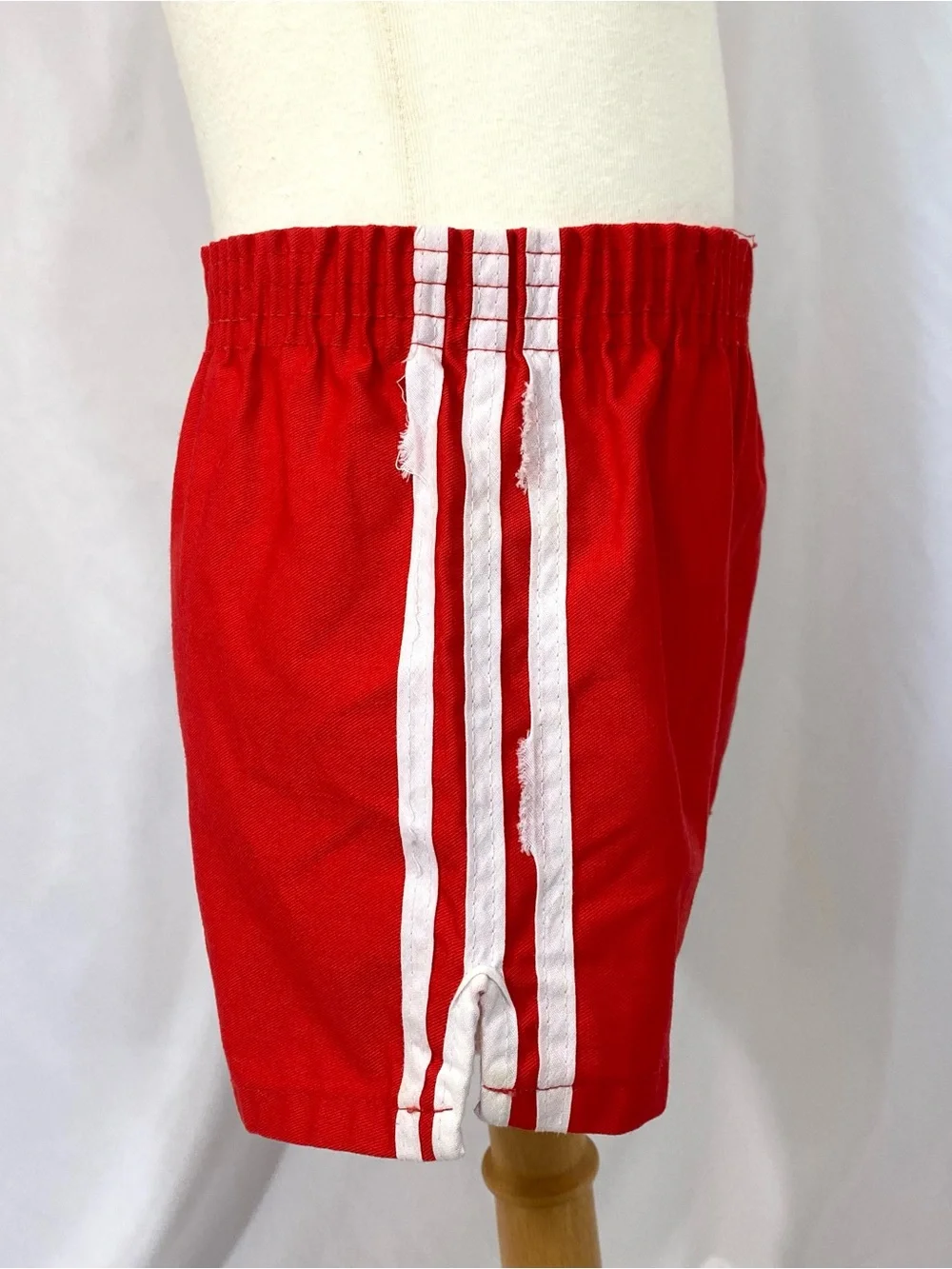 Kids Play Condition 80’s Striped Polo Shirt and Red Running Shorts Outfit 7 8